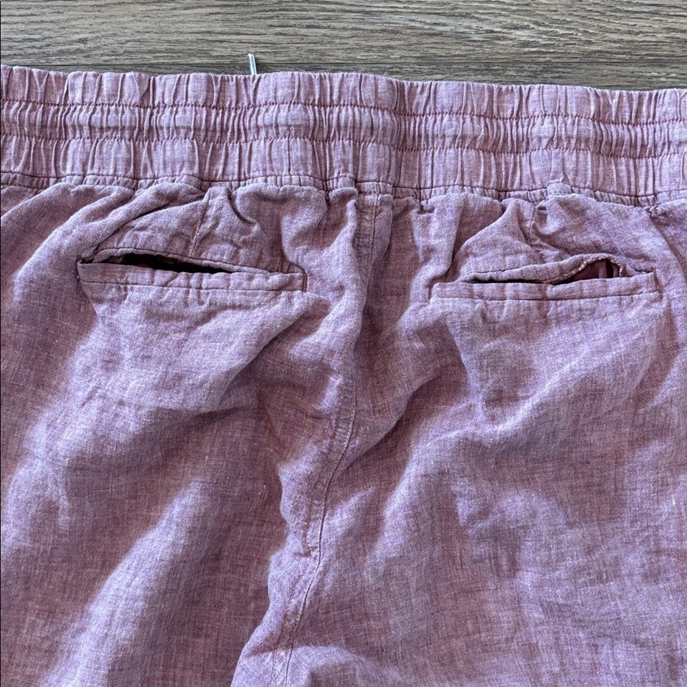 Athleta Cabo Linen Wide Leg High Waisted Cropped Pants Women's Plus Size 22 EUC - Picture 12 of 12
